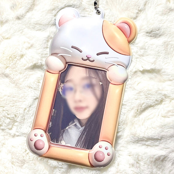 Soft Hamster Photocard Holder Keyring