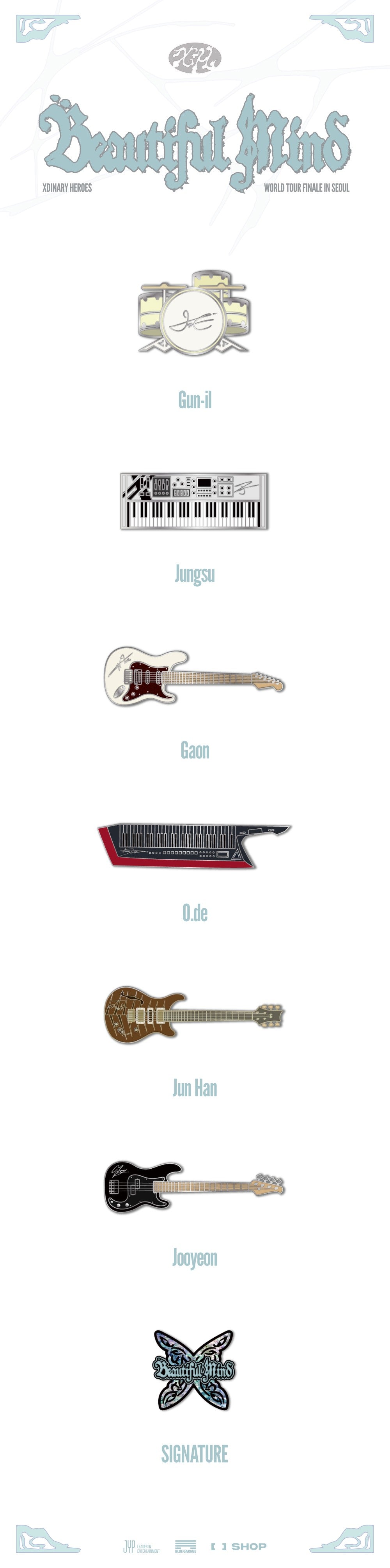 [PRE-ORDER] Xdinary Heroes - BADGE [Beautiful Mind] World Tour FINALE in SEOUL Merch