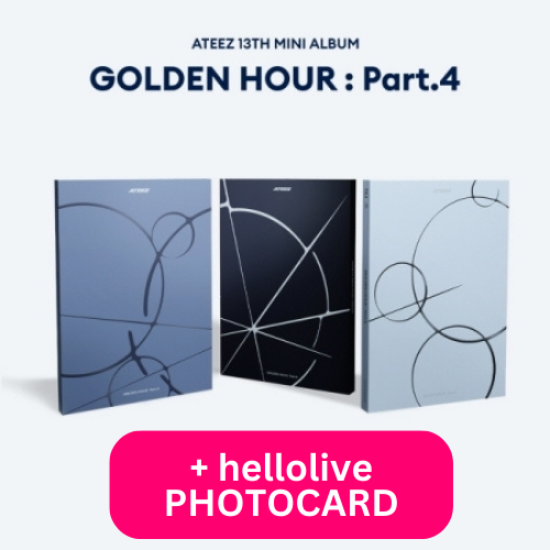 [PRE-ORDER] ATEEZ - 13TH MINI ALBUM [GOLDEN HOUR : PART.4] (STANDARD VER) + hellolive POB