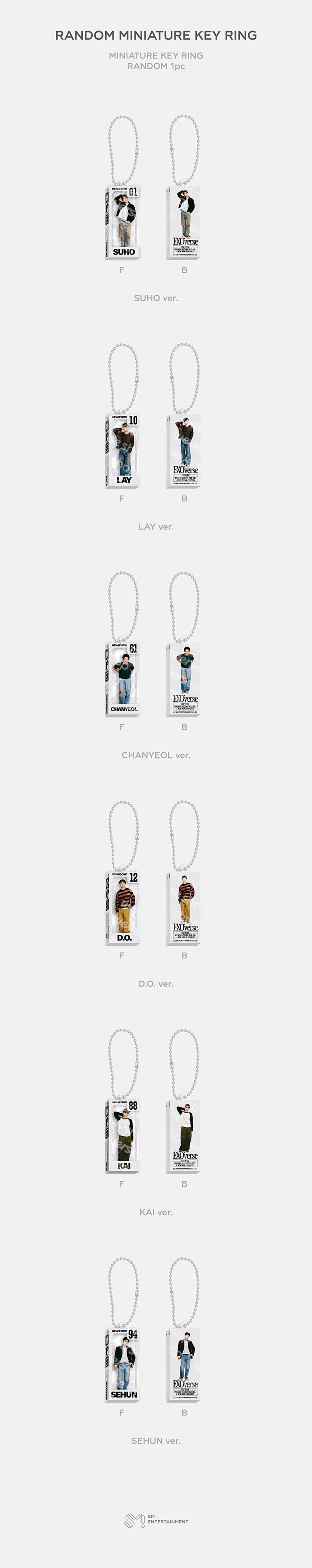 [PRE-ORDER] EXO - RANDOM MINIATURE KEY RING [2025 EXO FAN MEETING EXO'verse MD]