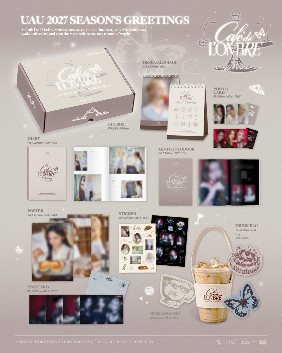 UAU 2027 Season's Greetings Cafe de L'OMBRE - official product contents