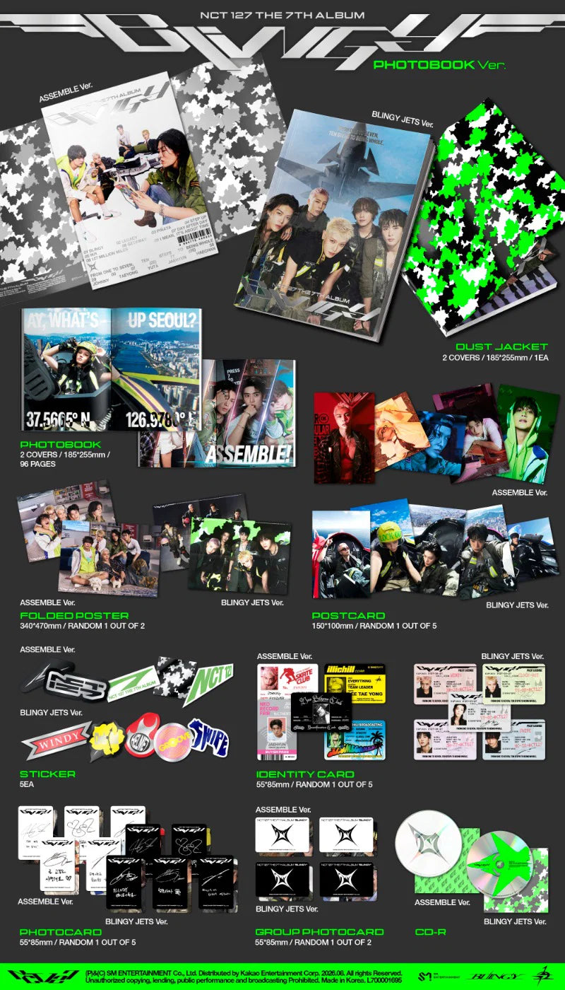NCT 127 - 7TH ALBUM [BLINGY] (PHOTOBOOK VER.)