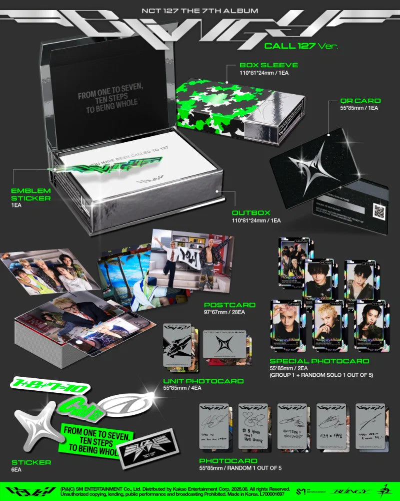 NCT 127 - 7TH ALBUM [BLINGY] (CALL 127 VER.)