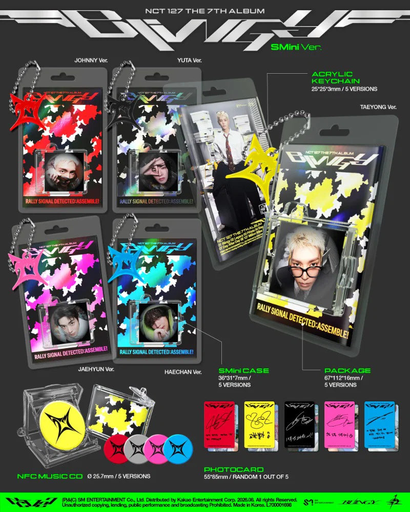 NCT 127 - 7TH ALBUM [BLINGY] (SMINI VER.)