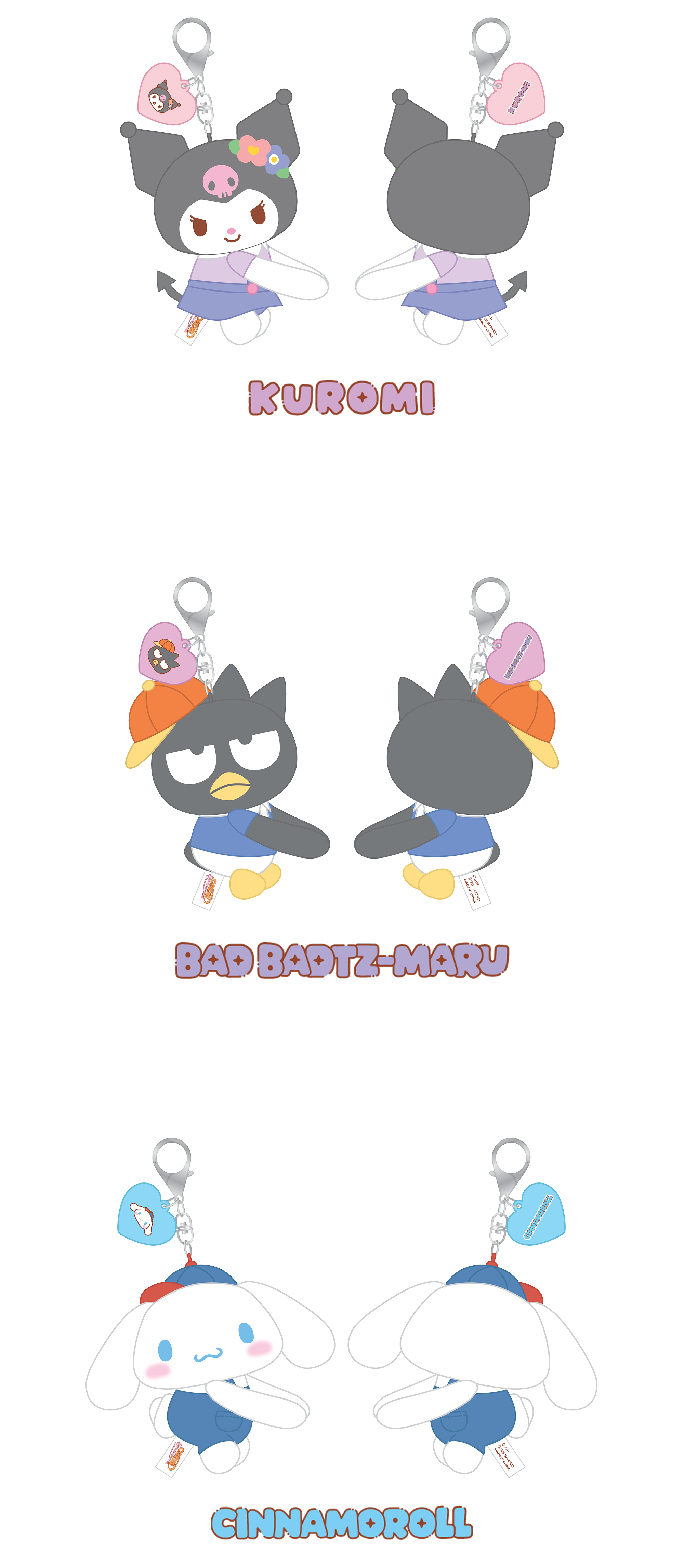 STRAY KIDS - HUG PLUSH KEYRING [SKZOO X SANRIO CHARACTERS]
