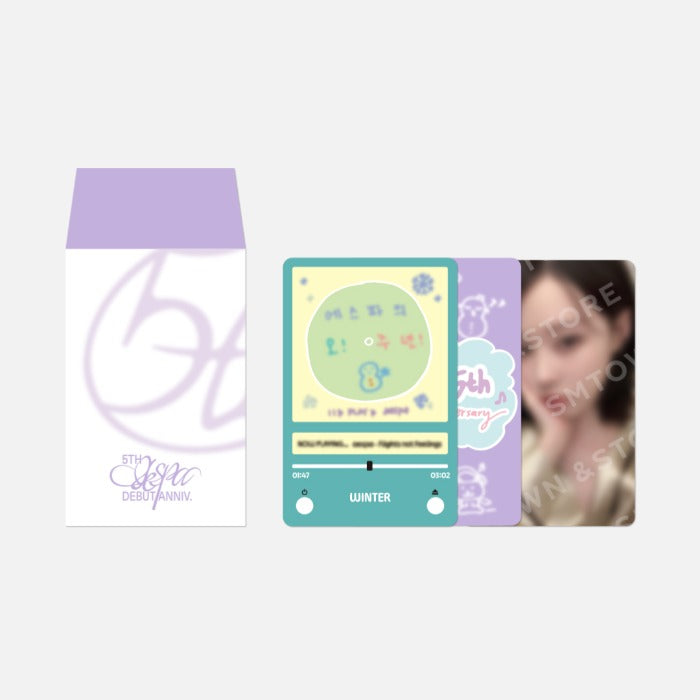 [PRE-ORDER] aespa - LUCKY CARD SET_5TH ANNIVERSARY MD
