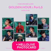 ATEEZ - 14TH MINI ALBUM [GOLDEN HOUR : Part.5] (DIGIPACK Ver.) - HELLOLIVE POB