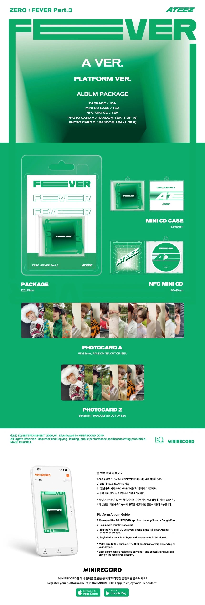 ATEEZ - [ZERO : FEVER Part 3] (REPACKAGE PLATFORM VER.)