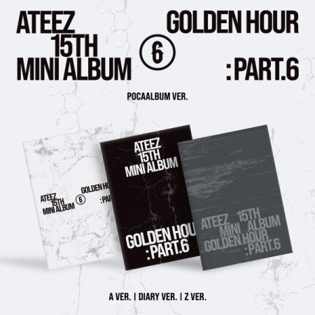 ATEEZ - 15TH MINI ALBUM [GOLDEN HOUR : PART.6] (POCAALBUM) (A1-6B13-128) - image 1 [a1138045a0b5]