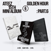 ATEEZ - 15TH MINI ALBUM [GOLDEN HOUR : PART.6] STANDARD VERSION (A1-6B13-143) - image 1 [5e7f91196801]