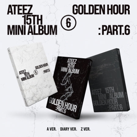 ATEEZ - 15TH MINI ALBUM [GOLDEN HOUR : PART.6] STANDARD VERSION (A1-6B13-143) - image 1 [5e7f91196801]