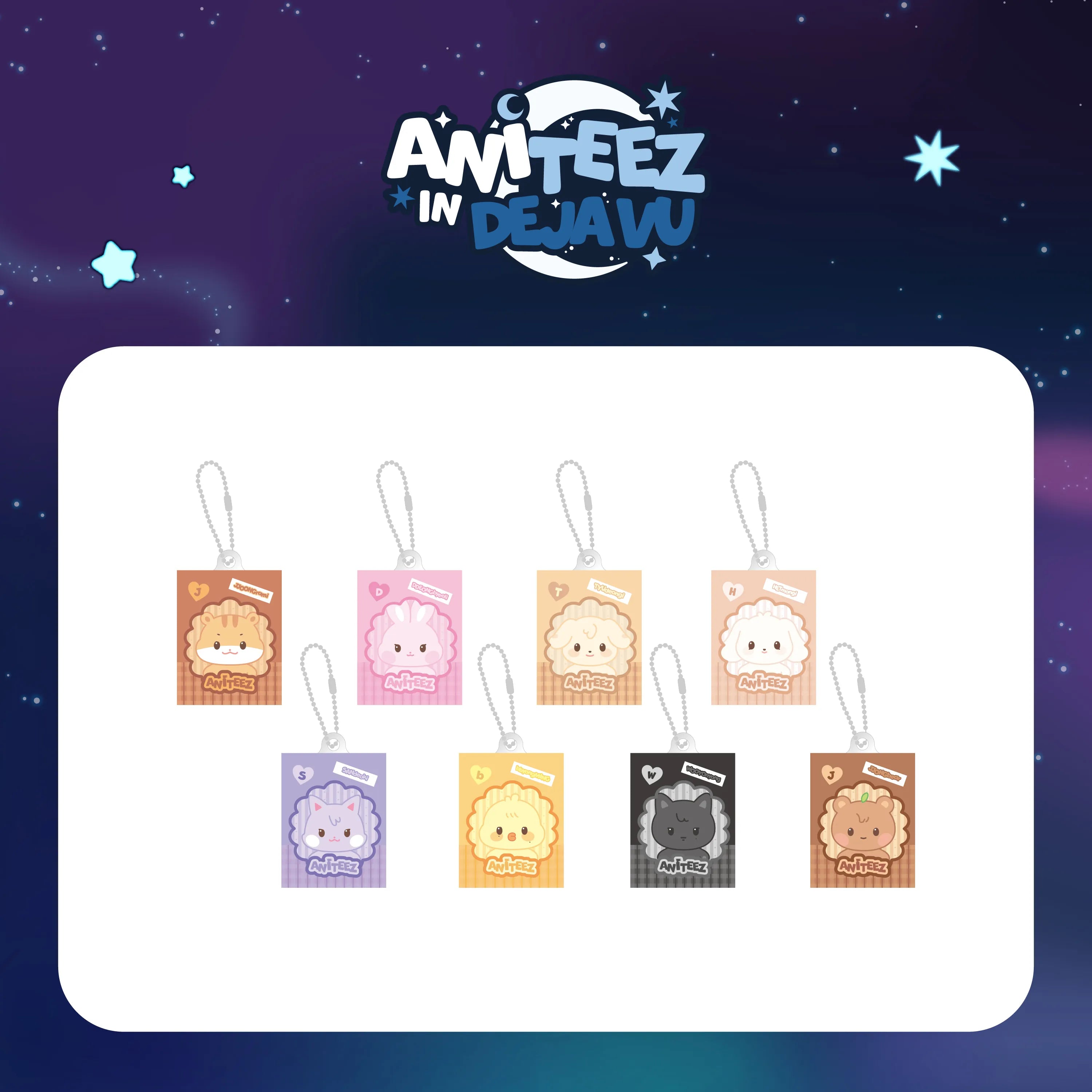 ATEEZ - RANDOM MINIATURE KEYRING - X ANITEEZ POP-UP [ANITEEZ IN DEJAVU] MD (A1-6B14-217) - image 1