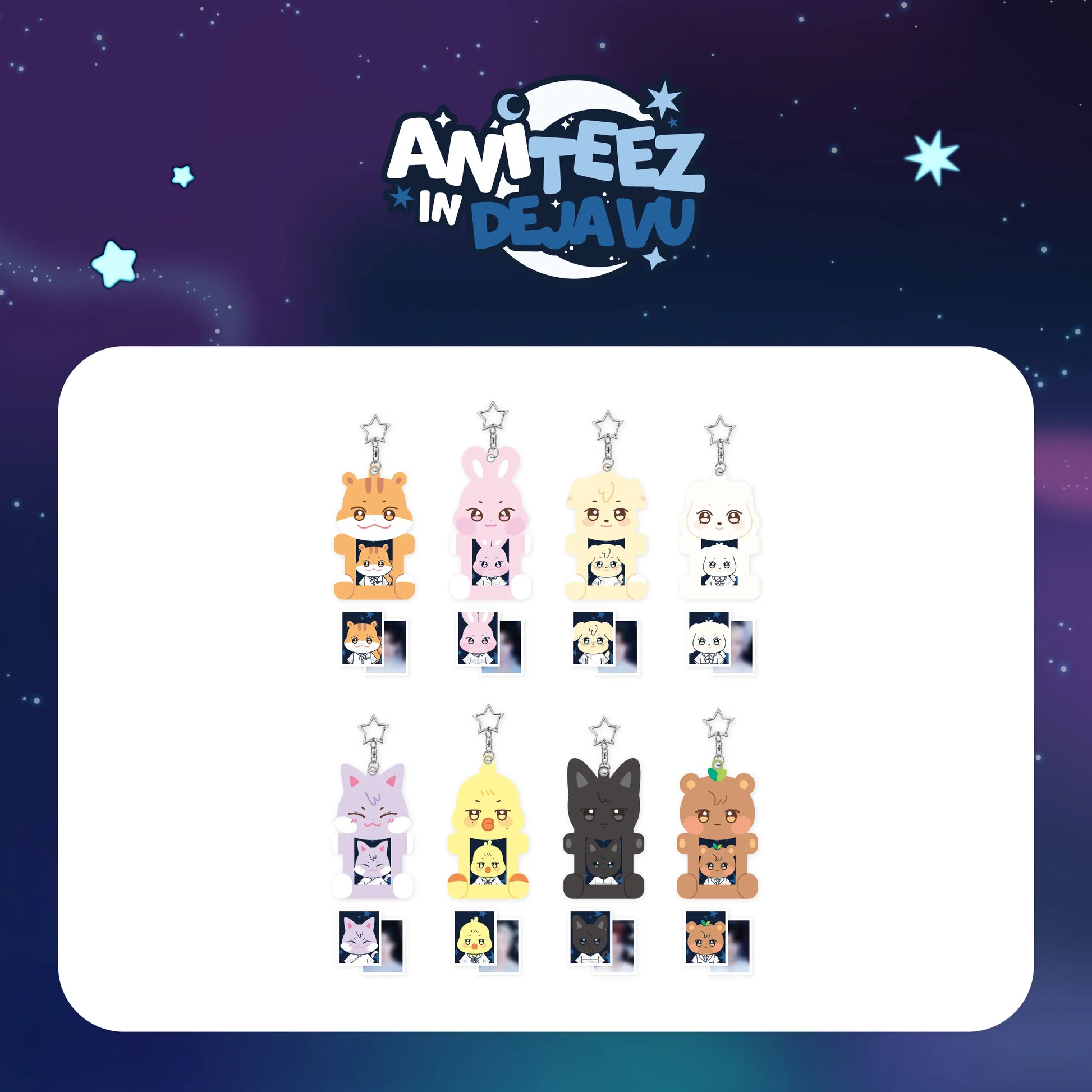 ATEEZ - ACRYLIC MAGNETIC ID PHOTO HOLDER - X ANITEEZ POP-UP [ANITEEZ IN DEJAVU] MD (A1-6B14-226) - image 1