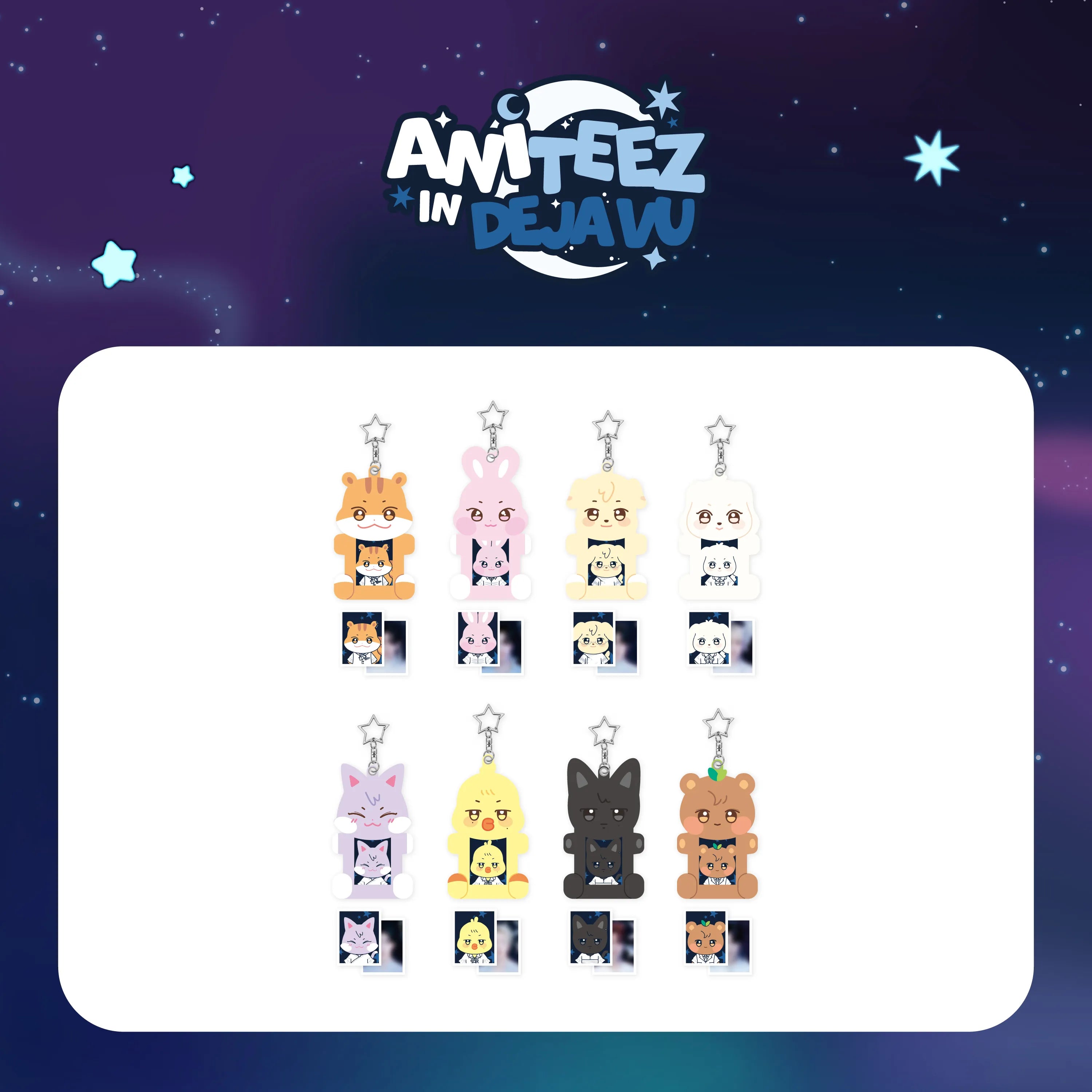 ATEEZ - ACRYLIC MAGNETIC ID PHOTO HOLDER - X ANITEEZ POP-UP [ANITEEZ IN DEJAVU] MD (A1-6B14-226) - image 1