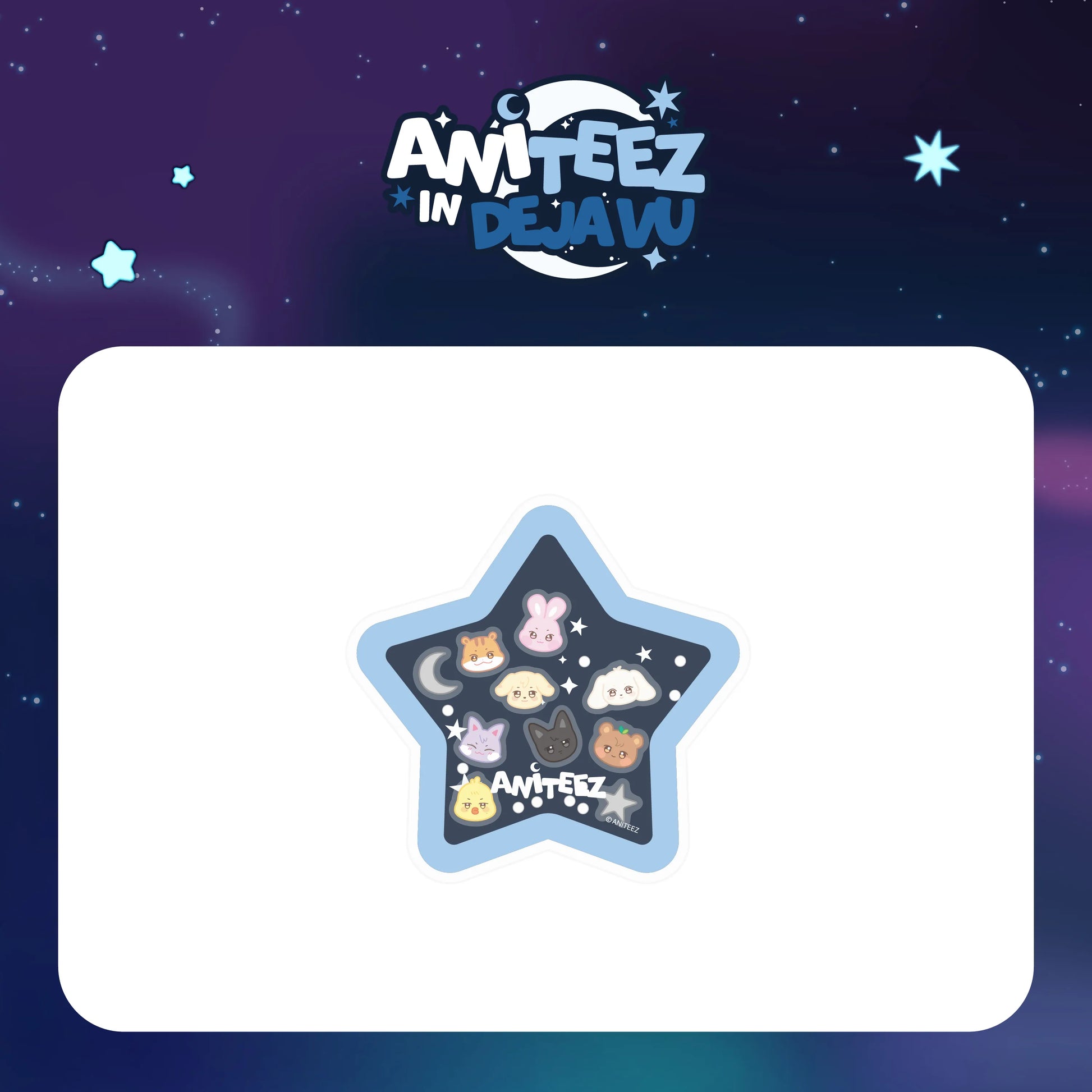 ATEEZ - ACRYLIC SHAKER MAGNETIC SMART TOK - X ANITEEZ POP-UP [ANITEEZ IN DEJAVU] MD (A1-6B14-234) - image 1