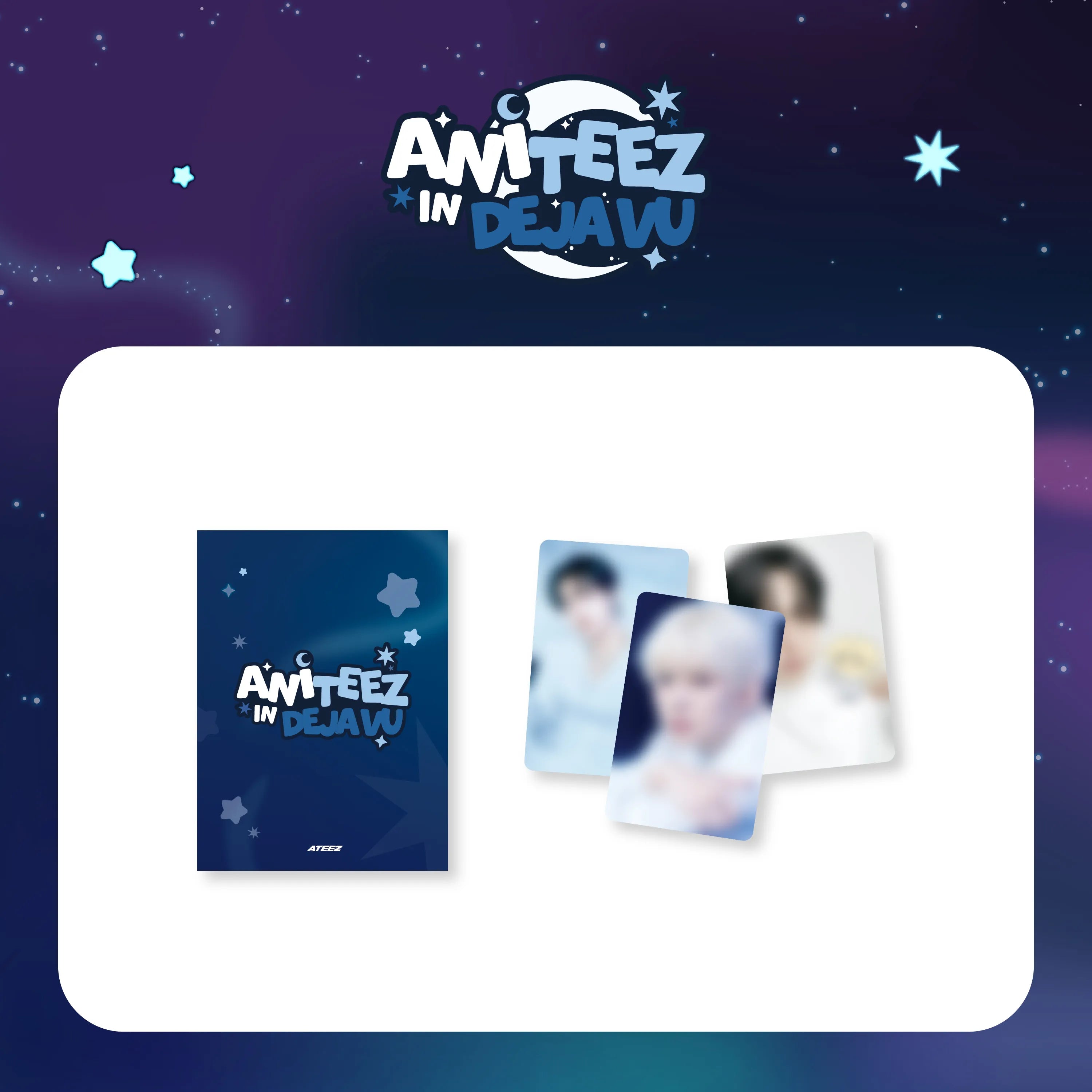 ATEEZ - RANDOM TRADING CARD - X ANITEEZ POP-UP [ANITEEZ IN DEJAVU] MD (A1-6B14-235) - image 1