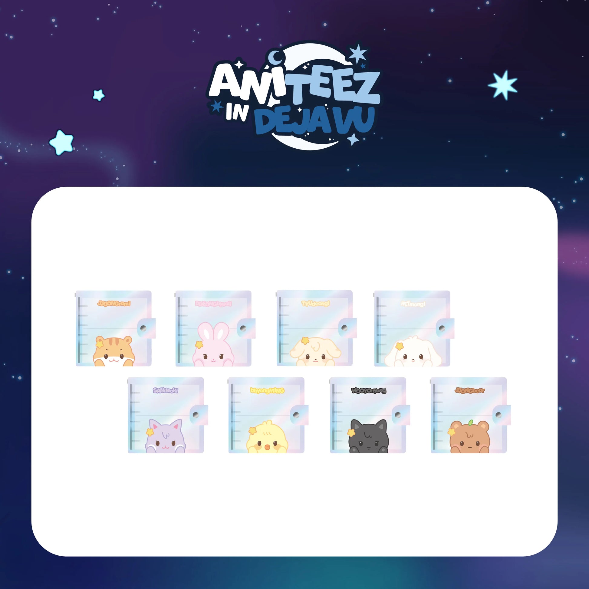 ATEEZ - PHOTO CARD BINDER - X ANITEEZ POP-UP [ANITEEZ IN DEJAVU] MD (A1-6B14-236) - image 1