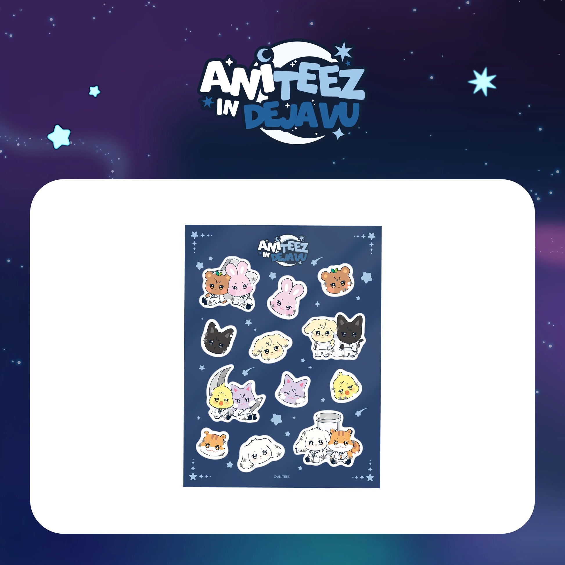 ATEEZ - WATER 3D STICKER - X ANITEEZ POP-UP [ANITEEZ IN DEJAVU] MD (A1-6B14-244) - image 1