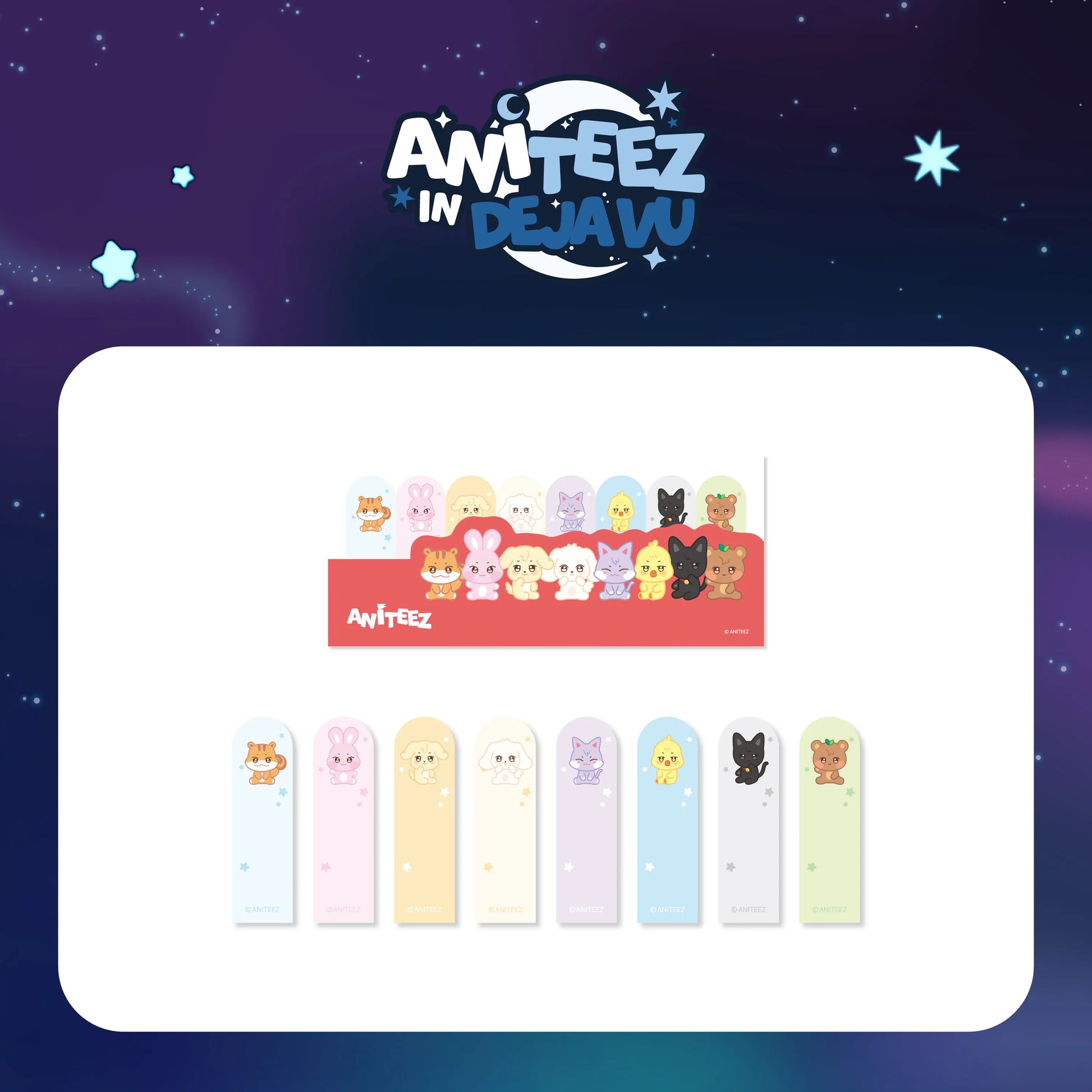 ATEEZ - INDEX STICKY MEMO SET - X ANITEEZ POP-UP [ANITEEZ IN DEJAVU] MD (A1-6B14-245) - image 1