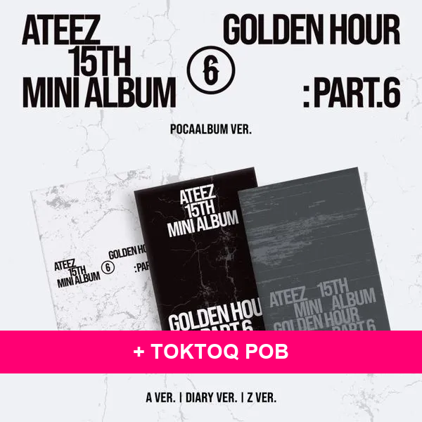 ATEEZ - [GOLDEN HOUR : Part.6] POCAALBUM + TOKTOQ POB (A1-6B21-201) - image 1 - POB cover