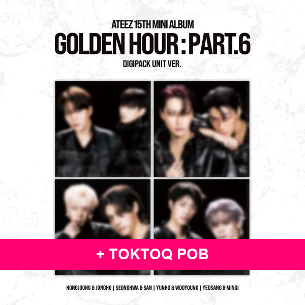 ATEEZ - [GOLDEN HOUR : Part.6] (DIGIPACK UNIT Ver.) + TOKTOQ POB (A1-6B21-202) - image 1 - POB cover