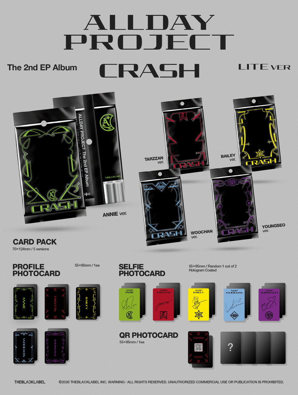 ALLDAY PROJECT - THE 2ND EP ALBUM [CRASH] LITE VER. (A13-6928-101) - image 2 [7cec3f241a65]