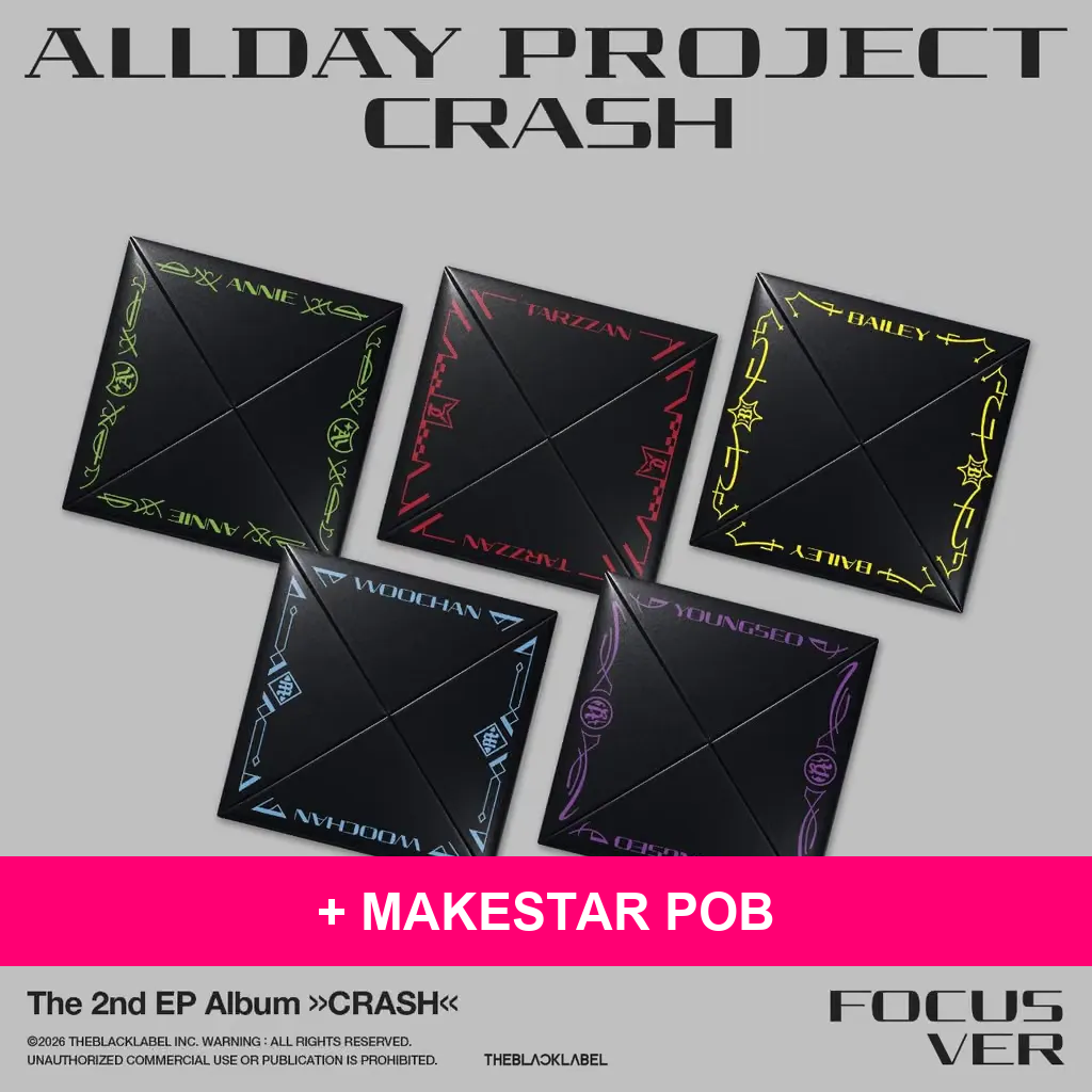 ALLDAY PROJECT - The 2nd EP Album 'CRASH' (FOCUS ver.) + MAKESTAR POB (A13-6929-201) - image 1 - POB cover