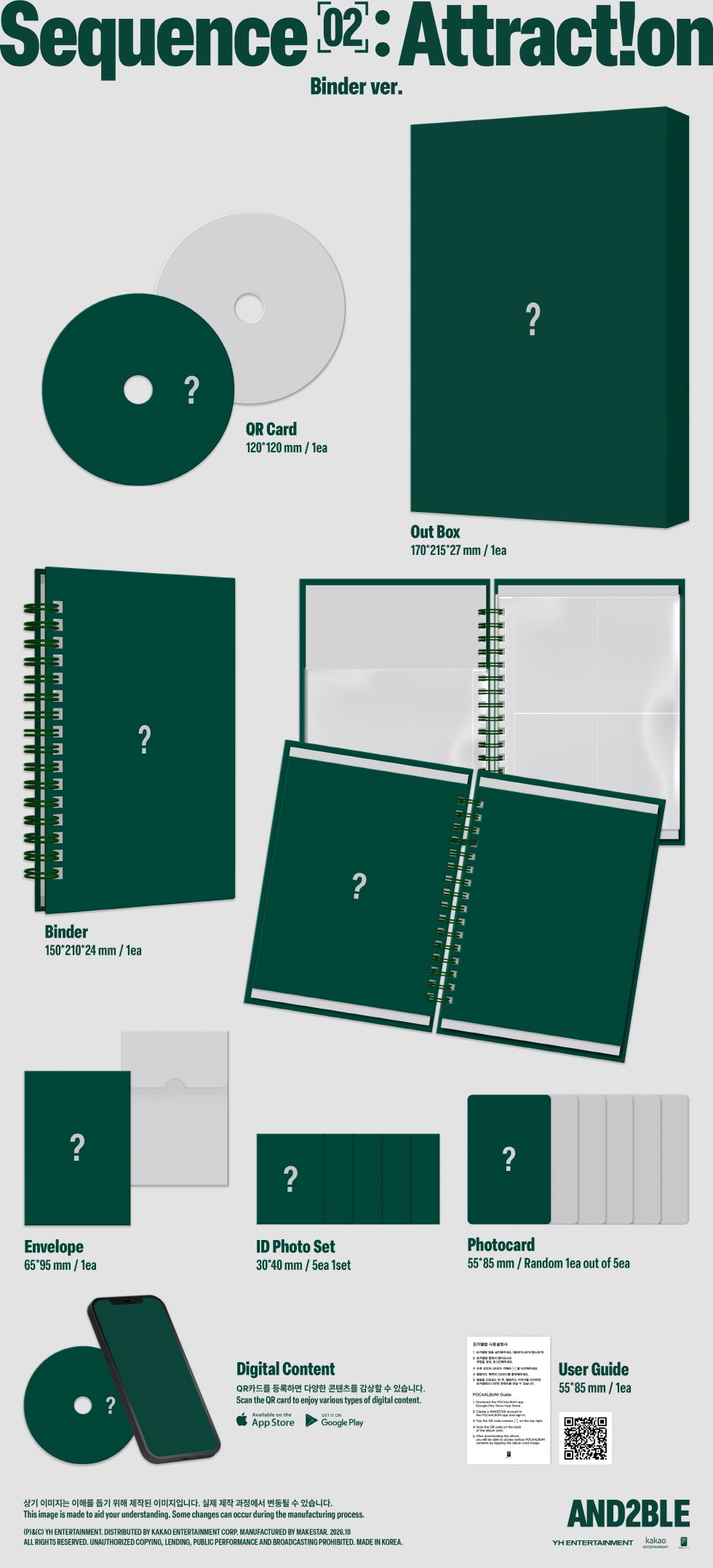 AND2BLE - 2ST MINI ALBUM [SEQUENCE 02: ATTRACTION] (A21-6A28-102) - image 2 [8ff696027bcc]