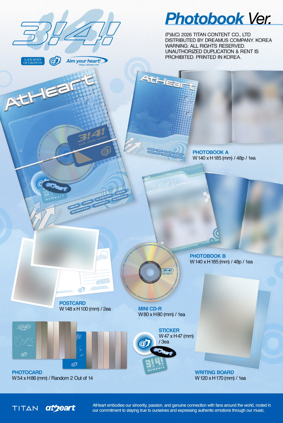 ATHEART - SINGLE ALBUM [3!4!] PHOTOBOOK VER. (A22-6819-102) - image 2 [8c7ab79176ef]