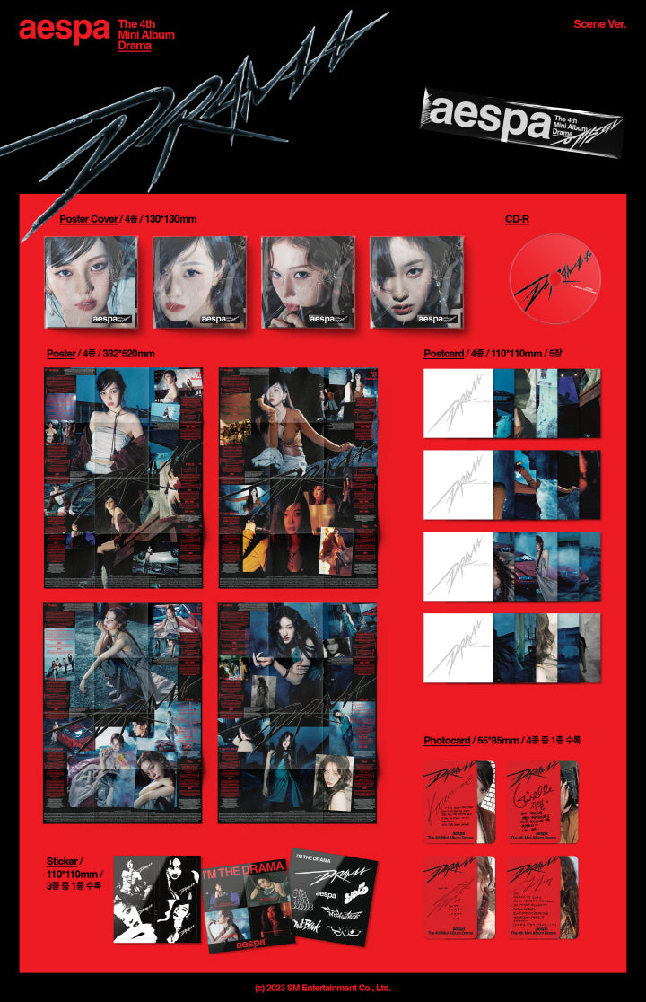 AESPA - 4TH MINI ALBUM [DRAMA] (SCENE VER.) (A4-3B10-191) - image 2 [20cf1eafa8bb]