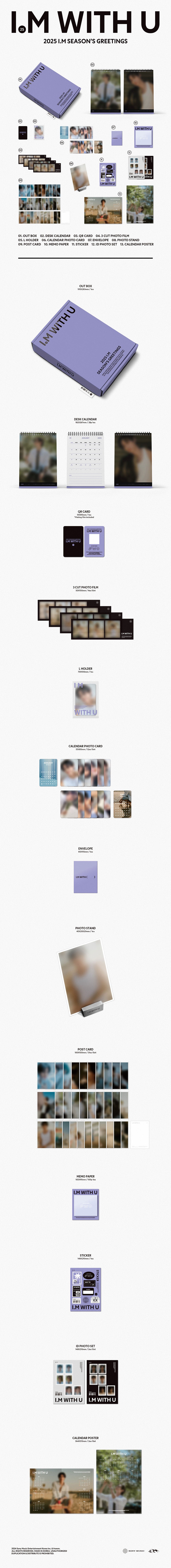 [PRE-ORDER] I.M (MONSTA X) - 2025 SEASON'S GREETINGS [I.M WITH U]