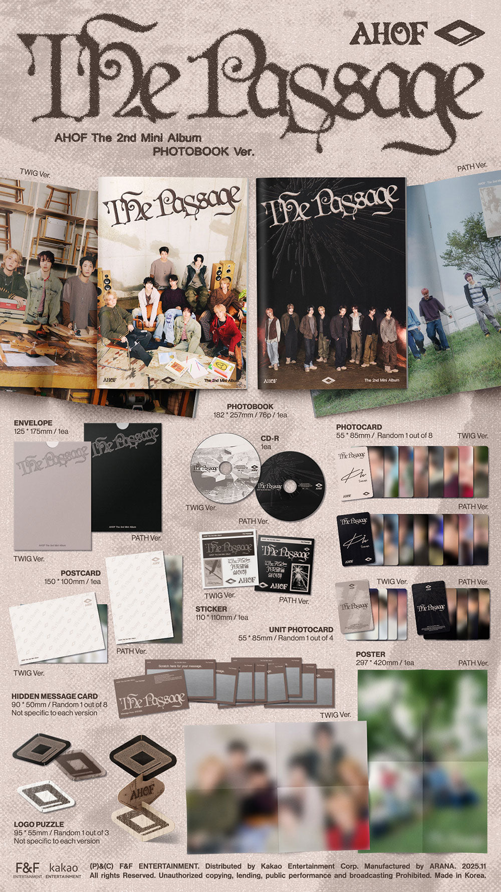 AHOF - 2ND MINI ALBUM [THE PASSAGE] (PHOTOBOOK VER.)