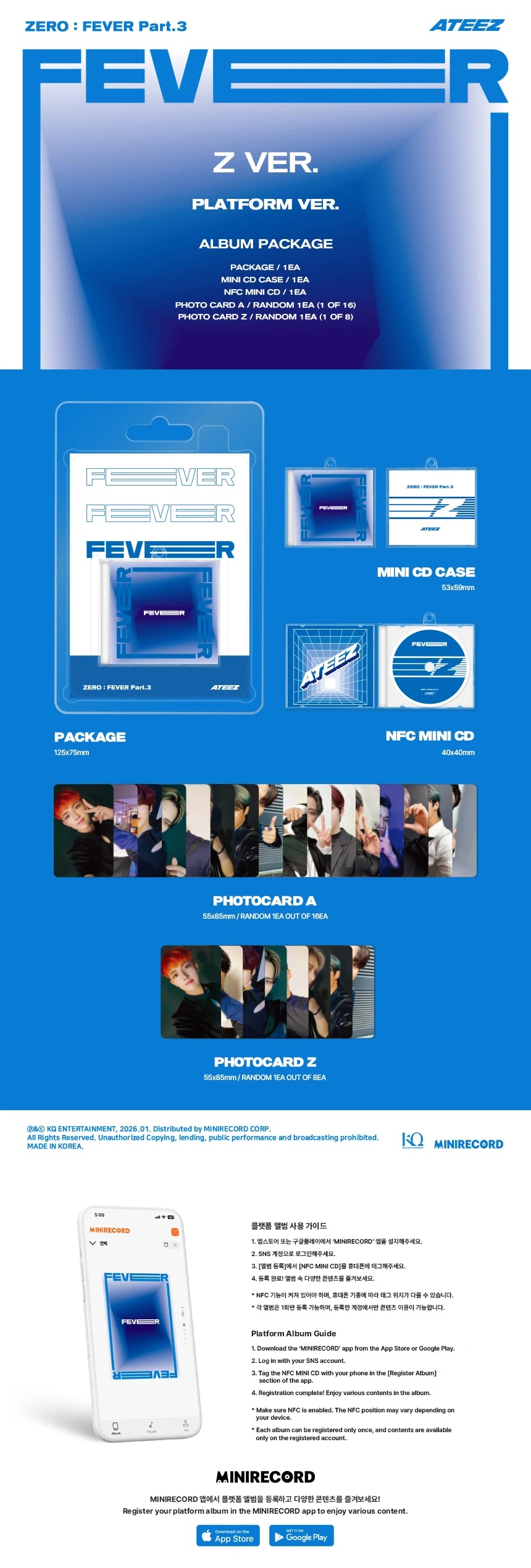 ATEEZ - [ZERO : FEVER Part 3] (REPACKAGE PLATFORM VER.)