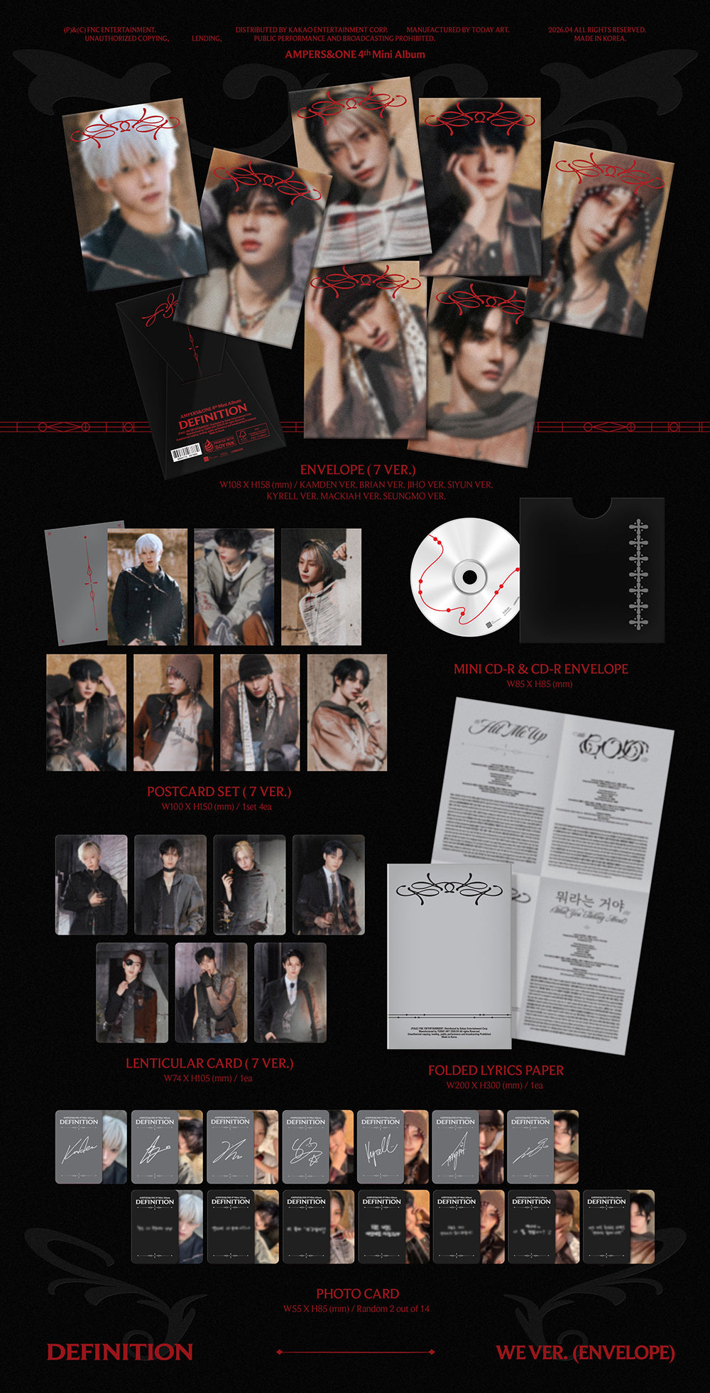 AMPERS&ONE - 4TH MINI ALBUM [DEFINITION] (WE VER.)