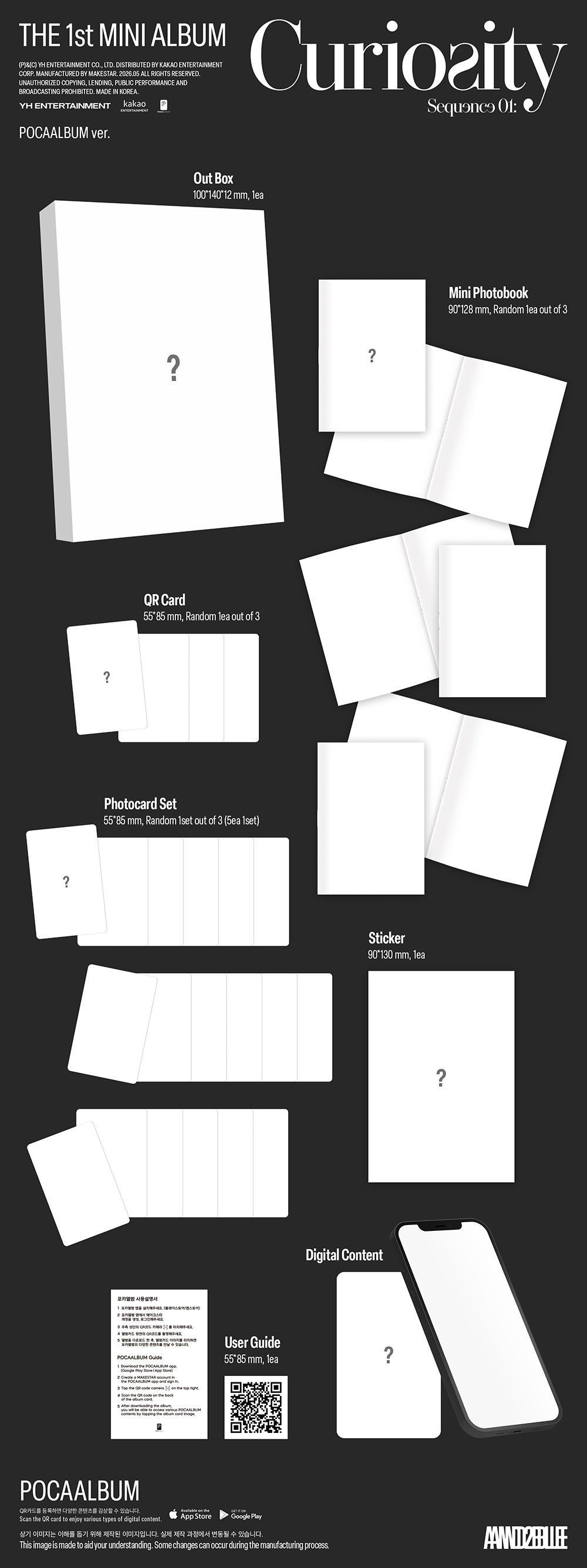 AND2BLE - 1ST MINI ALBUM [SEQUENCE 01: CURIOSITY] (POCAALBUM VER.)