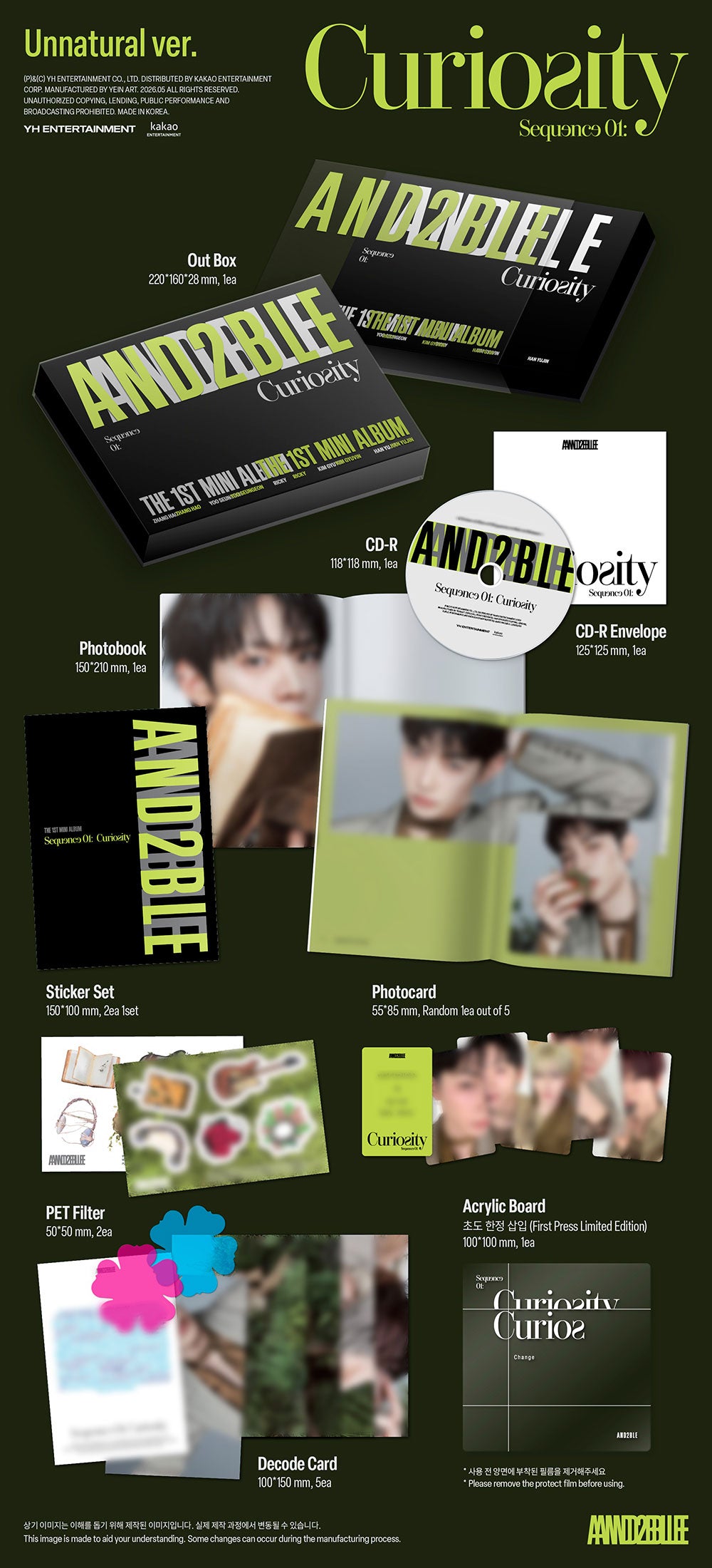 AND2BLE - 1ST MINI ALBUM [SEQUENCE 01: CURIOSITY]
