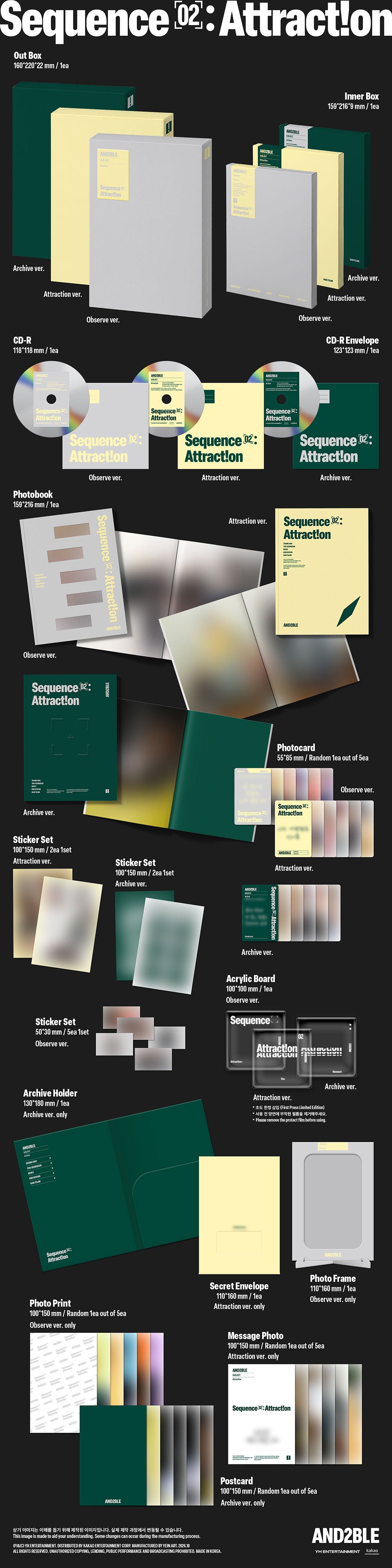 AND2BLE - 2ST MINI ALBUM [SEQUENCE 02: ATTRACTION]