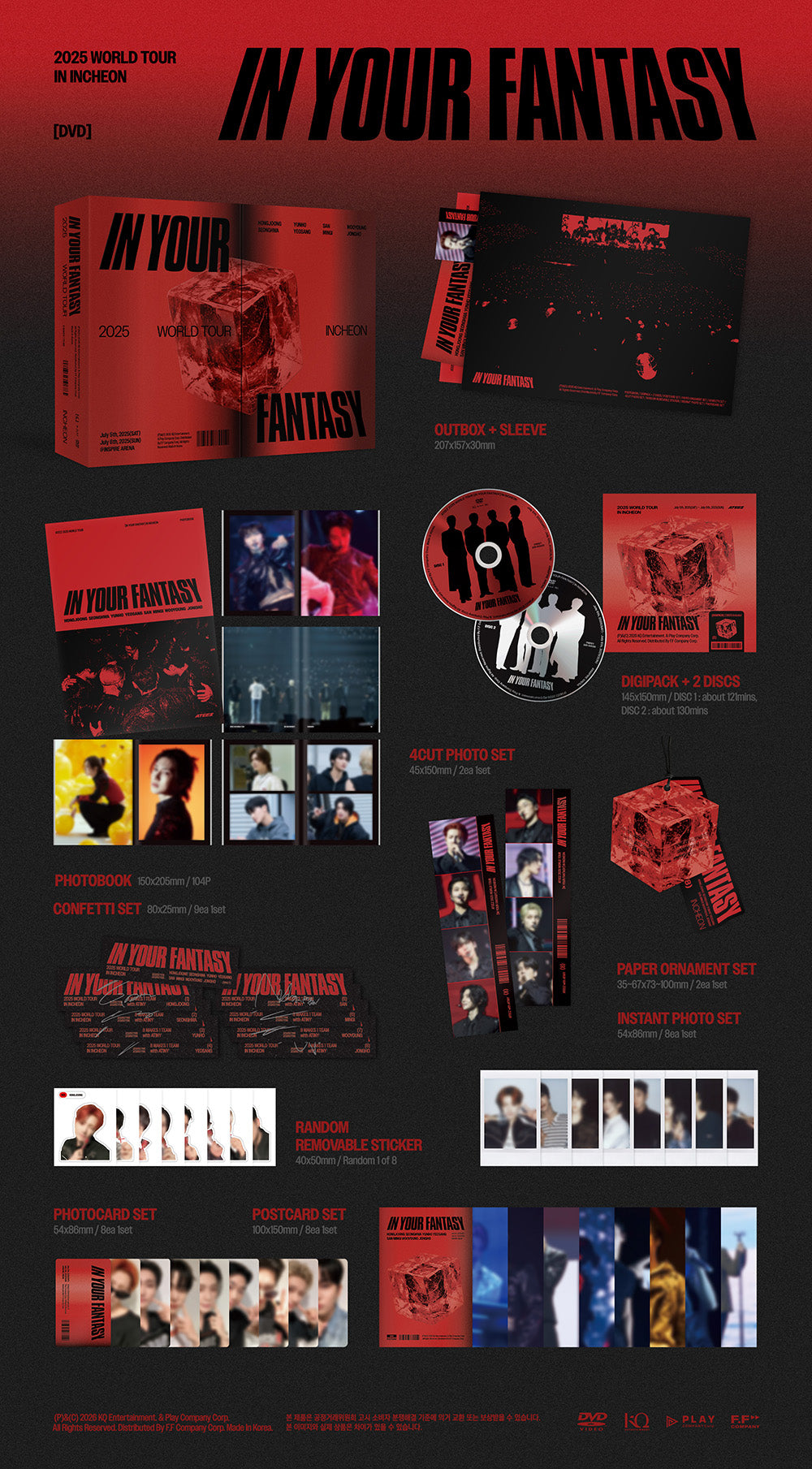 ATEEZ - 2025 WORLD TOUR [IN YOUR FANTASY] INCHEON DVD
