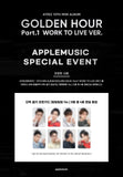 ATEEZ - GOLDEN HOUR PART. 1 (WORK TO LIVE VER.) [10TH MINI ALBUM] + APPLE MUSIC POB PHOTOCARDS