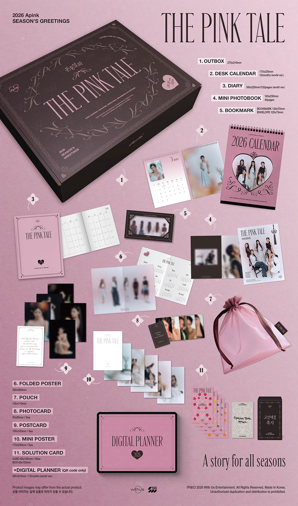 [PRE-ORDER] APINK - 2026 SEASON'S GREETINGS - THE PINK TALE