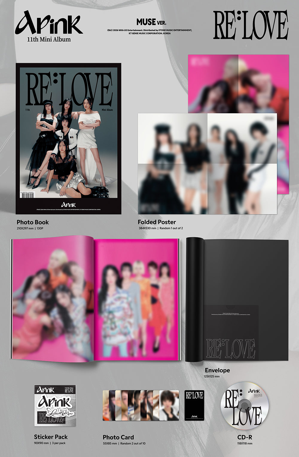 [PRE-ORDER] APINK - 11TH MINI ALBUM [RE : LOVE]