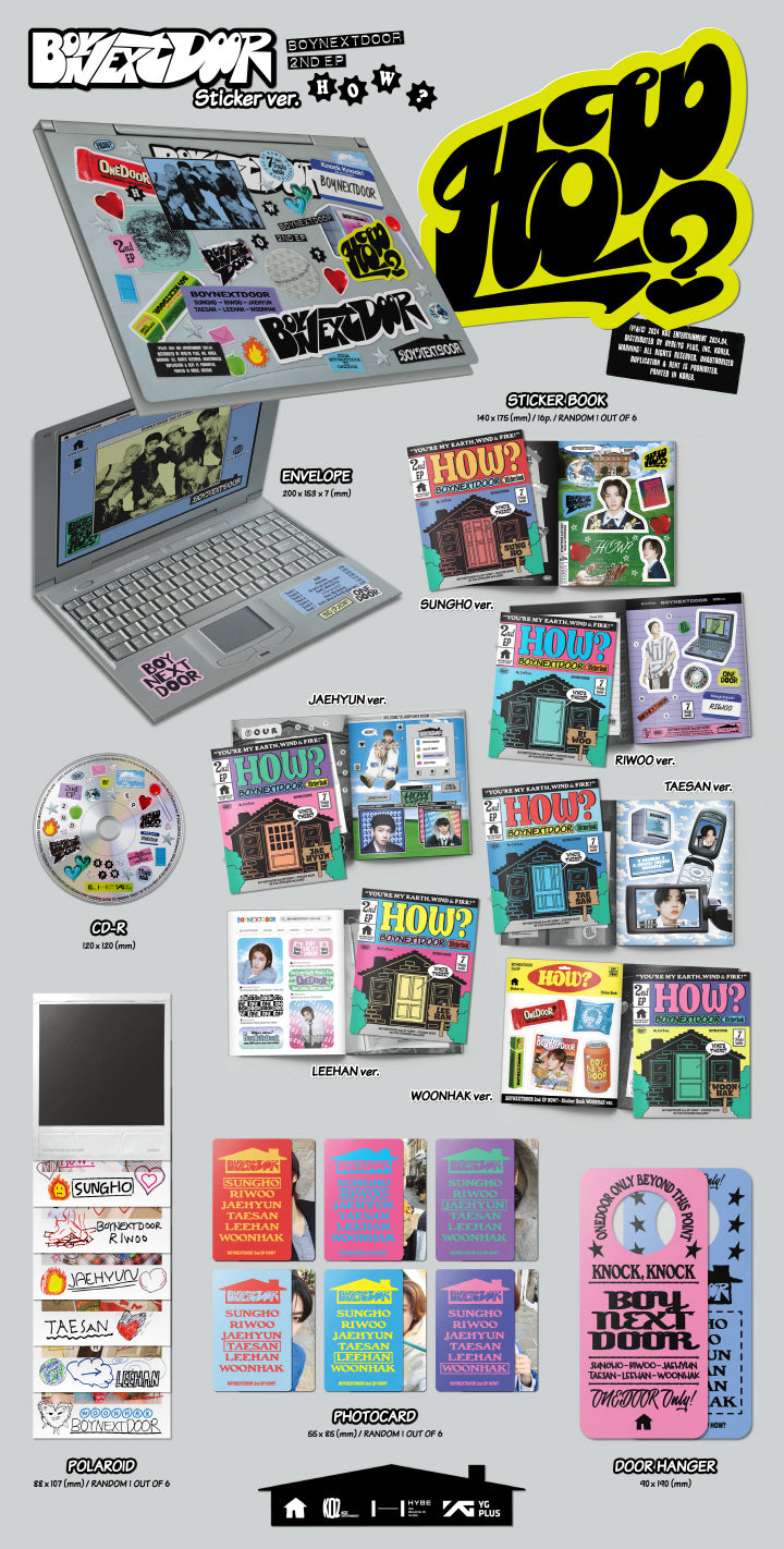 BOYNEXTDOOR - 2ND EP [HOW?] (STICKER VER.) (B20-4415-112) - image 2 [790242d61440]