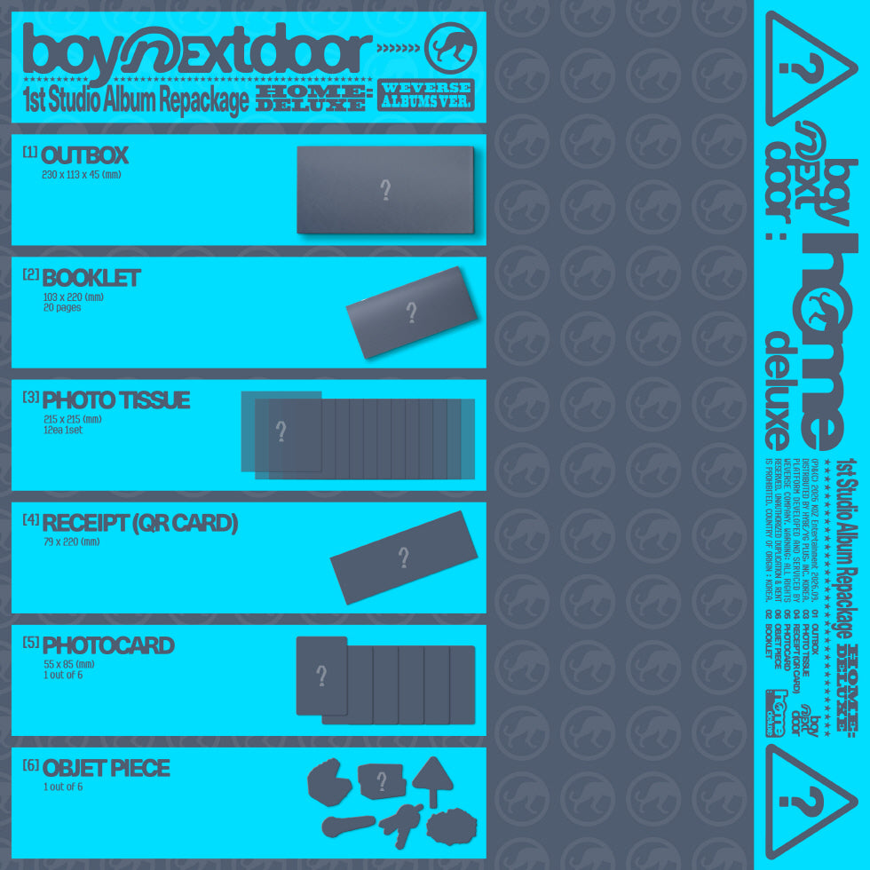 BOYNEXTDOOR - 1ST STUDIO ALBUM REPACKAGE [HOME: DELUXE] (WEVERSE ALBUMS VER.) (B20-6928-107) - image 2 [b37e1f0205ce]