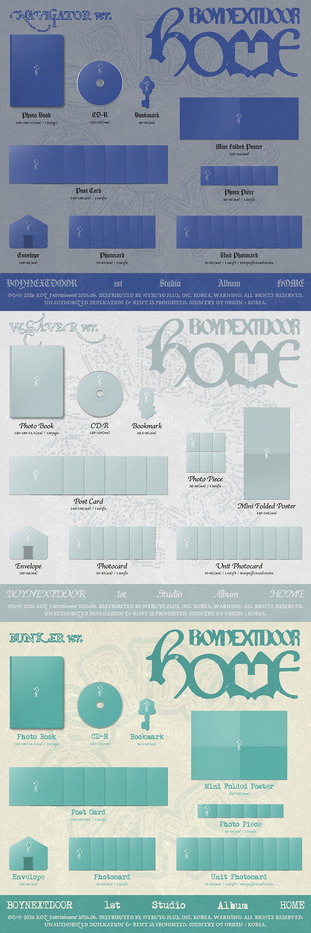 BOYNEXTDOOR - 1ST STUDIO ALBUM [HOME]