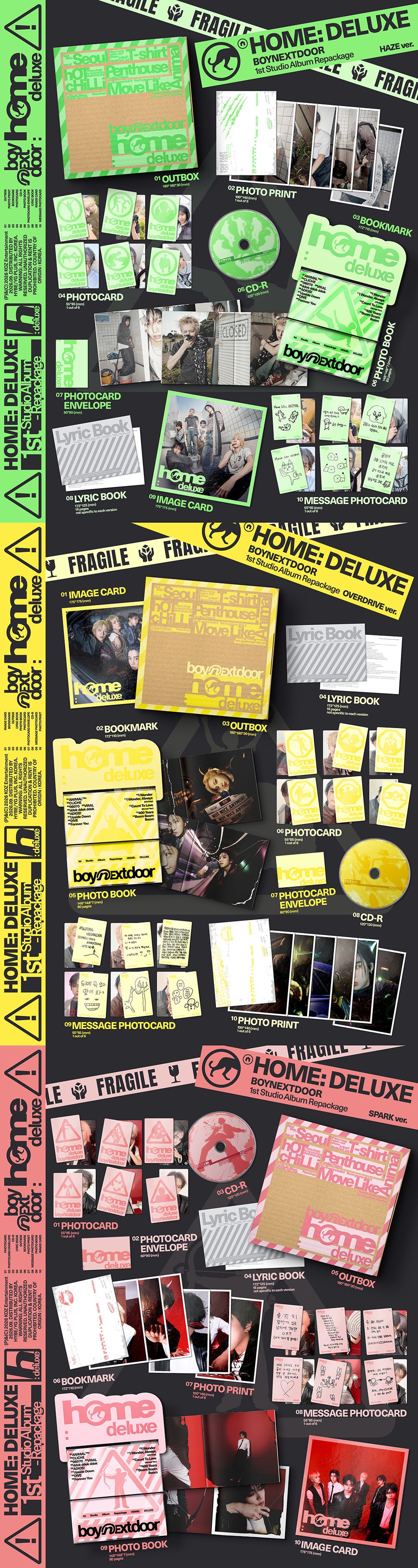 BOYNEXTDOOR - 1ST STUDIO ALBUM REPACKAGE [HOME: DELUXE]