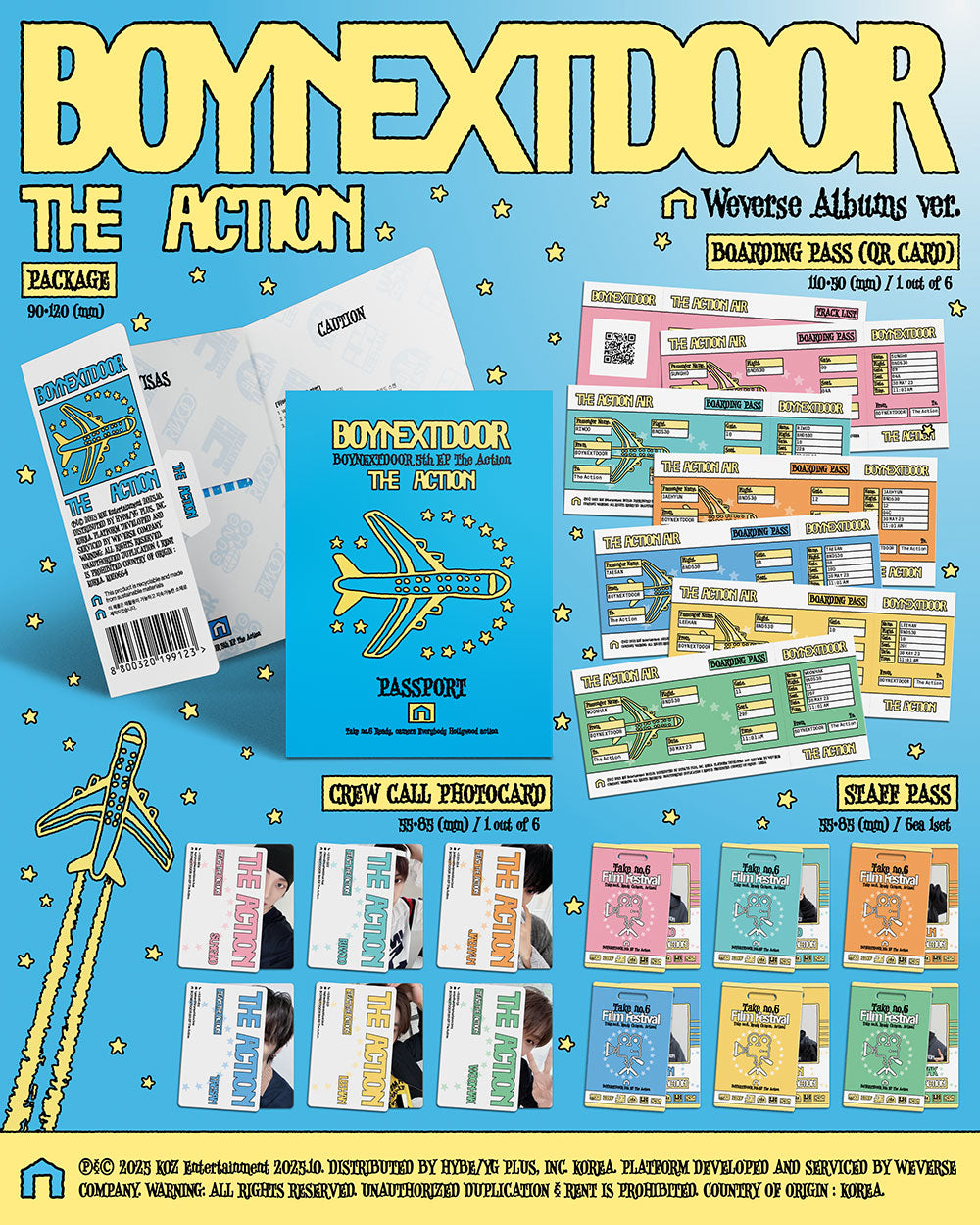 BOYNEXTDOOR - THE ACTION (WEVERSE ALBUMS VER.) [5EP ALBUM]