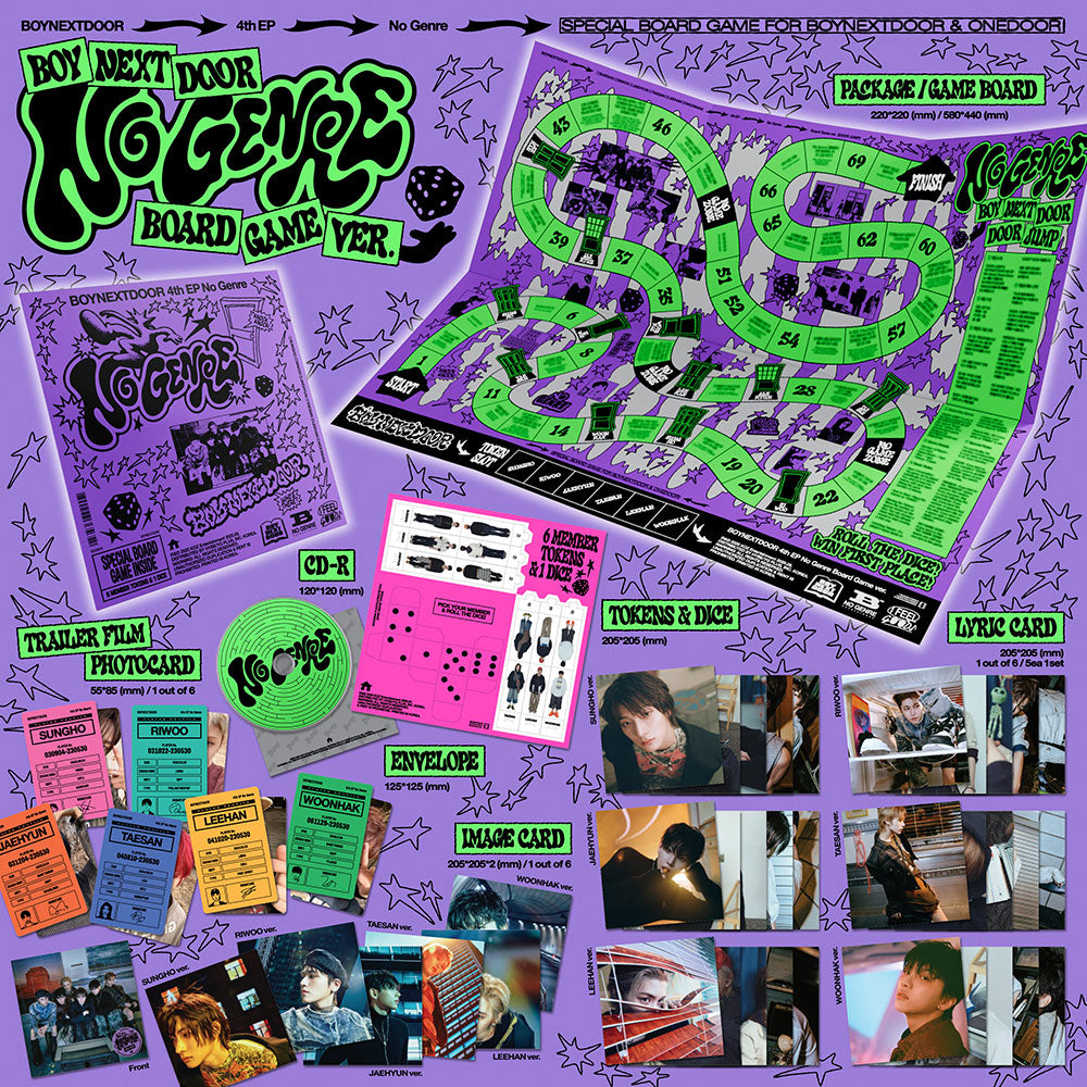 BOYNEXTDOOR ボネクド No Genre Board Game ver BOYNEXTDOOR - NO GENRE (BOARD GAME VER.) [4TH EP ALBUM]