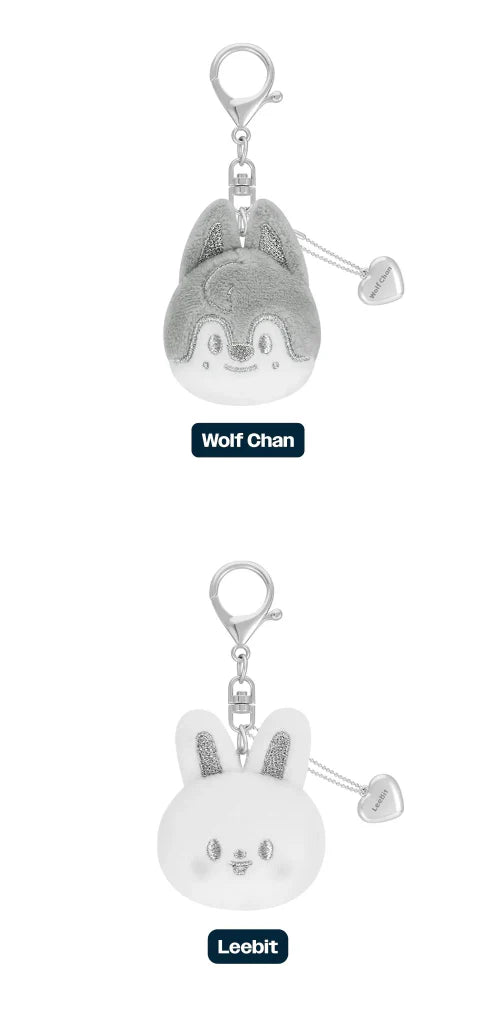 [PRE-ORDER] STRAY KIDS - [dominATE : celebrATE] MD SKZOO FACE KEYRING SILVER Ver.