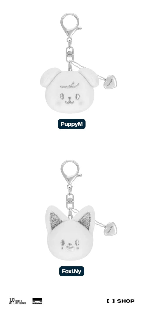 [PRE-ORDER] STRAY KIDS - [dominATE : celebrATE] MD SKZOO FACE KEYRING SILVER Ver.