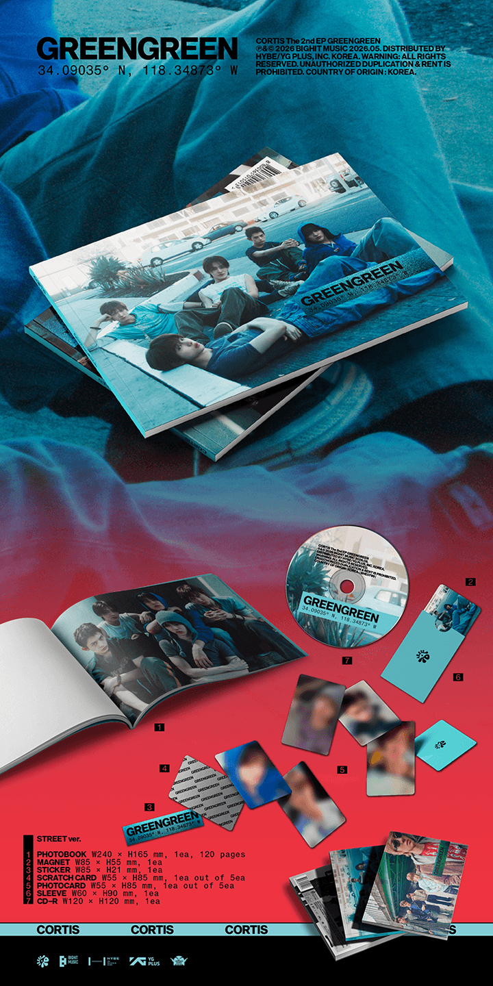cortis - [LUCKY DRAW] The 2nd EP [GREENGREEN] (3EA/Set) + Weverse Shop POB (C15-6906-201) - image 4